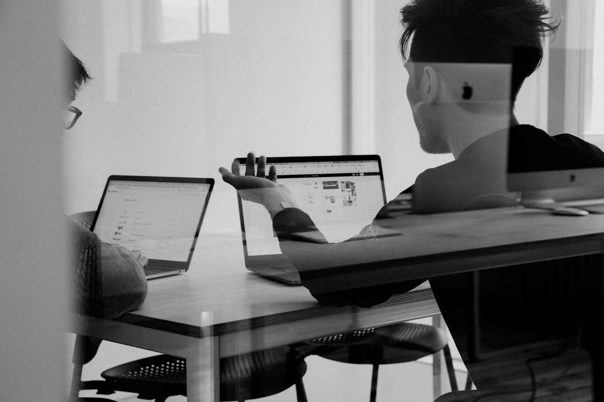 Designer working on a website